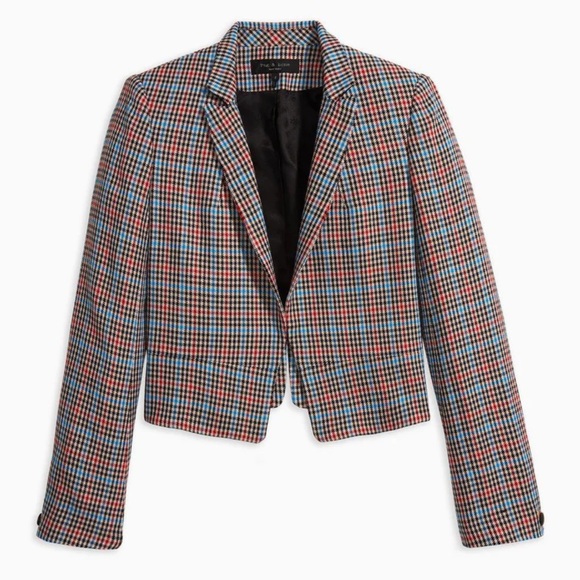 Rag&Bone Elliot Plaid Wool Blazer NWOT 10 - Picture 2 of 13